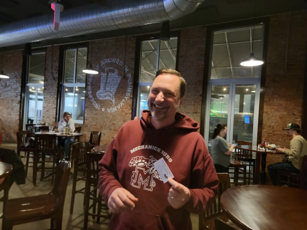 Awesome Wyomissing Trivia & Music Bingo @ Sly Fox Taphouse 8 - Trivia in Reading PA, Music Bingo in Reading PA Wyomissing Music Bingo WInner 01